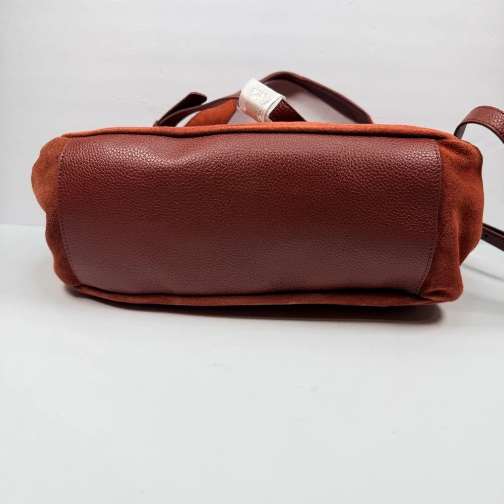 NEW The Sak Women Rylan Hobo Slouch Boho Bag Suede Leather Cinnamon Sustainable